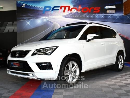 Annonce Seat Ateca FR 2.0 TSI 190 DSG 4Drive GPS Virtual Attelage TO ACC Caméra 360 Front Lane ACC LED JA 18