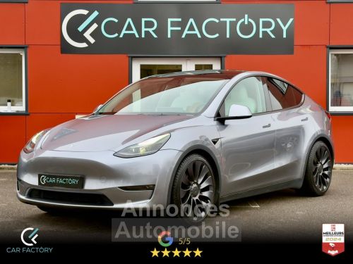 Annonce Tesla Model Y Performance 534 TVA Recup / Attelage / Autopilot amélioré / Interieur blanc