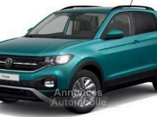 Annonce Volkswagen T-Cross 1.0 TSI 110CV BVM6 LOUNGE + CLIM AUTO + MIRROR SCREEN TURQUOISE MAUI