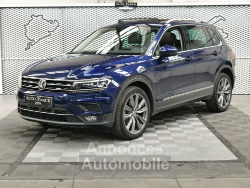 Annonce Volkswagen Tiguan 2.0 bi tdi 240 dsg7 4motion carat exclusive 1°main francais tva gps toit pano ja 20 key less go hayon electrique affichage tete haute attelage dynaudi