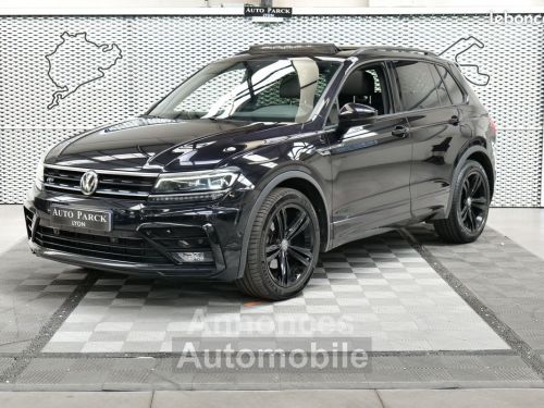 Annonce Volkswagen Tiguan 2.0 Tdi 150 Dsg Black R Line 1°main Francais Tva Recuperable Pack Xenon Gps Camera Key Less Go Drive Select Detecteur Ligne Blanhe Park Assist Volant