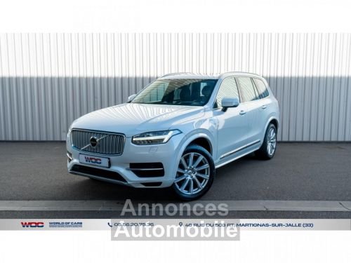 Annonce Volvo XC90 T8 Twin Engine AWD - 303 + 87 - BVA Geartronic  II 2014 Inscription Luxe 7pl PHASE 1