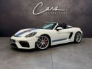 Porsche 718 Spyder Boxster 4.0 420cv – 1ère MAIN, FRANÇAISE TOUT CUIR ET ALCANTARA CAMERA BAQUETS CARBONE FULL OPTIONS -