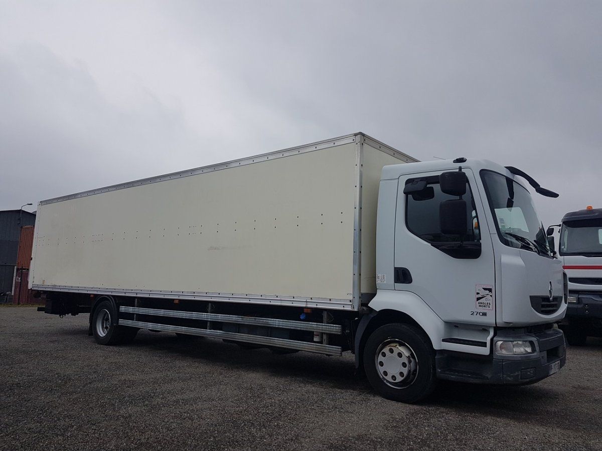 Curtainsider truck RENAULT midlum 270 bache plateau from France for sale -  ID: 5071760