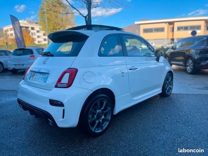 Abarth 500 1.4 Turbo T-Jet 145ch 595 Toit Ouvrant Panoramique Blanc - 4