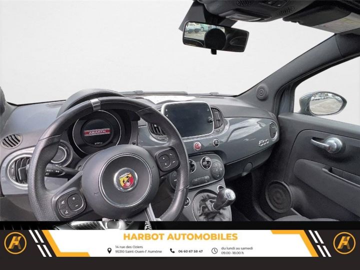 Abarth 595 595c e6d temp 595c 1.4 turbo 16v t-jet 145 ch bvm5 cabriolet GRIS FONCE - 8