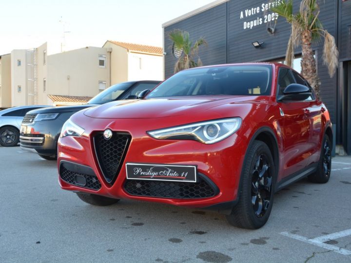 Alfa Romeo Stelvio 2.0T 200ch Q4 AT8 origine france Entretien Exclusivement Rouge - 2