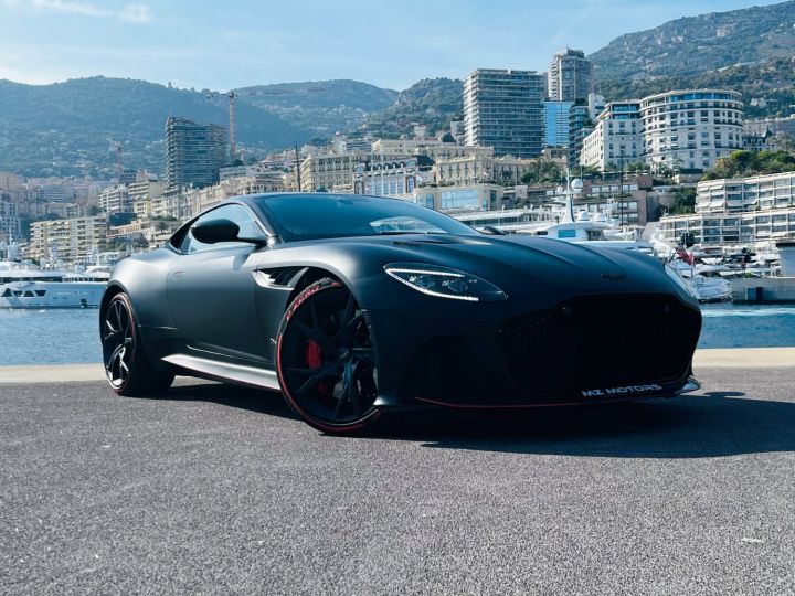 Aston Martin DBS BITURBO V12 SUPERLEGGERA Noir Mat Vendu - 8