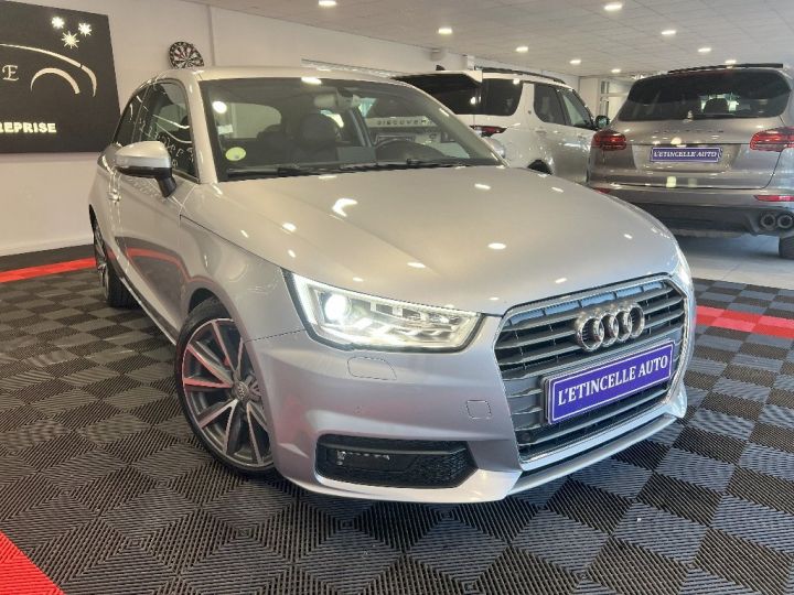 Audi A1 1.6 TDI 116 S tronic 7 Ambition Luxe Gris Clair - 4