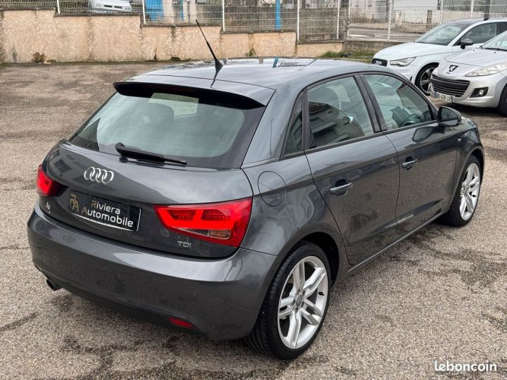 Audi A1 Sportback S-Line 1.6 TDI 105 Cv Bose-Aide Au Stationnement-Phares Led Gris - 4