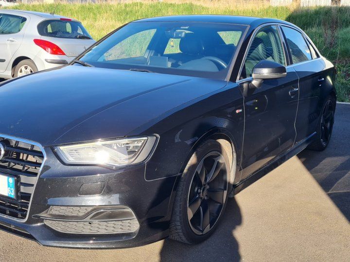 Audi A3 Berline 2.0 TDI 184 Ch Quattro S-Line S-Tronic 6 B&O / 01 Noir Métallisée - 1