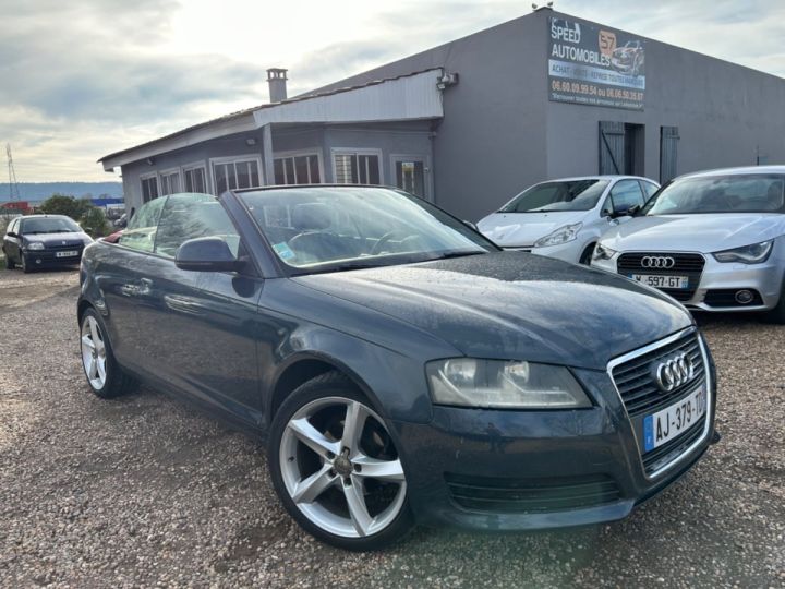 Audi A3 CABRIOLET 1.9 TDI 105 AMBITION LUXE CUIR Gris - 1