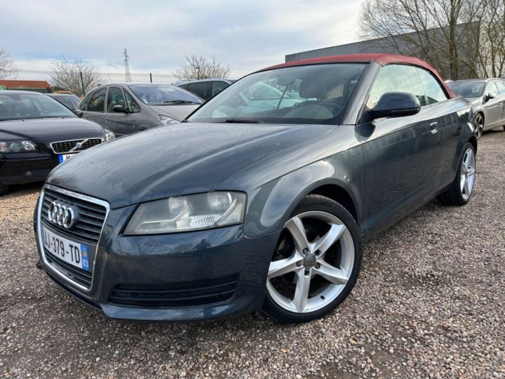 Audi A3 CABRIOLET 1.9 TDI 105 AMBITION LUXE CUIR Gris - 3