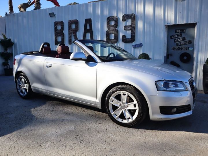 Audi A3 Cabriolet 2.0 TDI 140CH DPF AMBITION LUXE S TRONIC 6 Gris C - 1