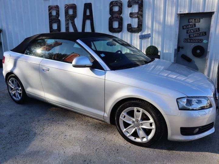Audi A3 Cabriolet 2.0 TDI 140CH DPF AMBITION LUXE S TRONIC 6 Gris C - 7