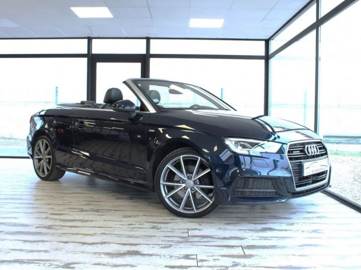 Audi A3 Cabriolet 2.0 TDI 184CH S LINE QUATTRO S TRONIC 6 Bleu - 1