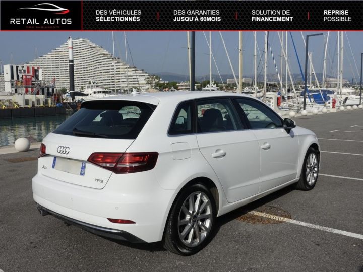 Audi A3 Sportback 1.5 TFSI 150ch Design S tronic 7 Blanc métallisé - 4