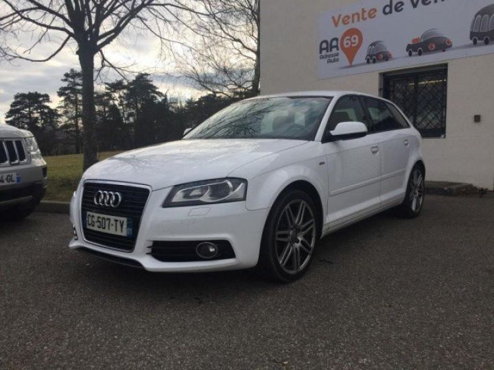 Audi A3 Sportback 2.0 TDI 170cv S-LINE BVM6     Diesel BLANCHE - 3