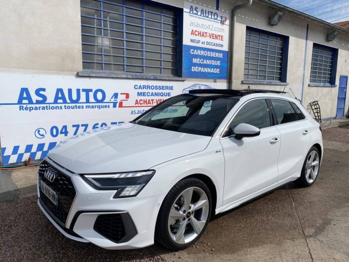 Audi A3 Sportback 35 TFSI 150ch S line S tronic 7 BLANC - 1