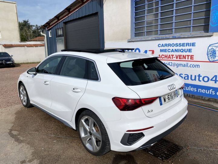 Audi A3 Sportback 35 TFSI 150ch S line S tronic 7 BLANC - 4