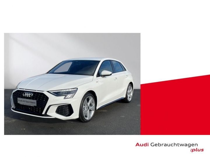 Audi A3 Sportback Audi A3 Sportback 35 TDI 150Ch S Line Navi Caméra Attelage Pack Optique / 60 Blanc - 1