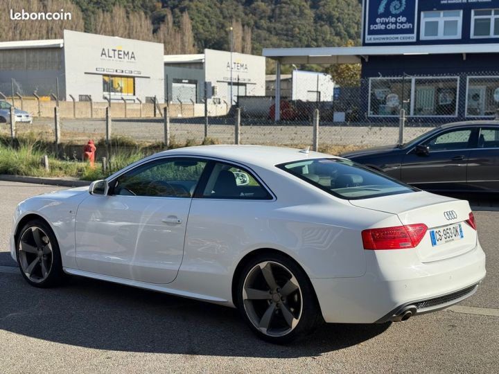 Audi A5 (2) 3.0 V6 TDI 245 Quattro S-Line S-Tronic B&O Angles Morts Blanc - 2