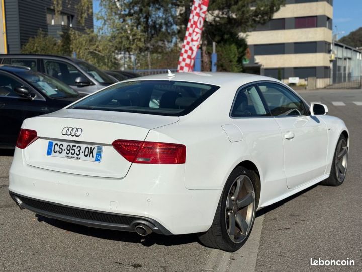 Audi A5 (2) 3.0 V6 TDI 245 Quattro S-Line S-Tronic B&O Angles Morts Blanc - 5