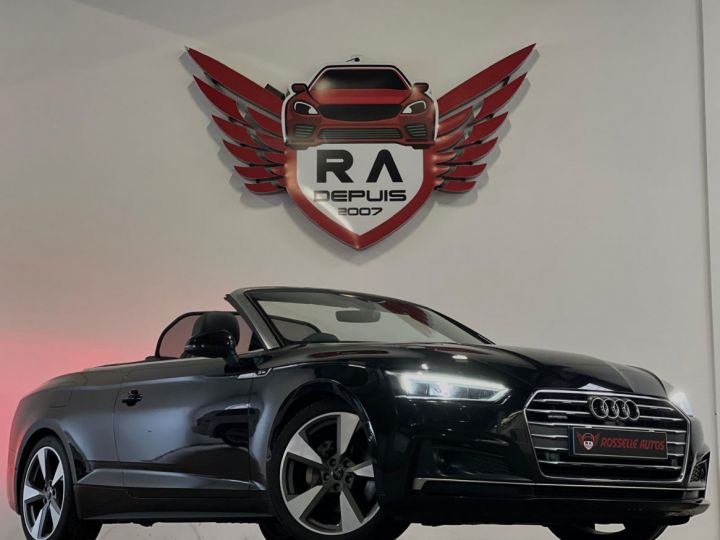 Audi A5 3.0 TDI 218CH S-LINE S-TRONIC QUATTRO CABRIOLET Noir Métallisé - 1