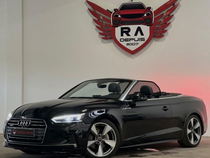 Audi A5 3.0 TDI 218CH S-LINE S-TRONIC QUATTRO CABRIOLET Noir Métallisé - 2