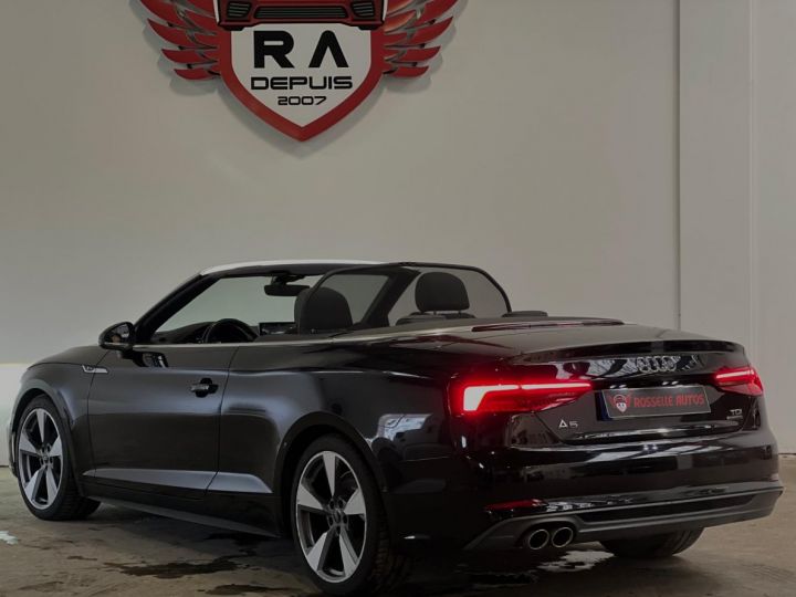 Audi A5 3.0 TDI 218CH S-LINE S-TRONIC QUATTRO CABRIOLET Noir Métallisé - 4