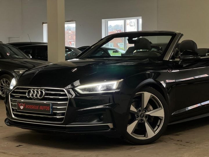 Audi A5 3.0 TDI 218CH S-LINE S-TRONIC QUATTRO CABRIOLET Noir Métallisé - 16