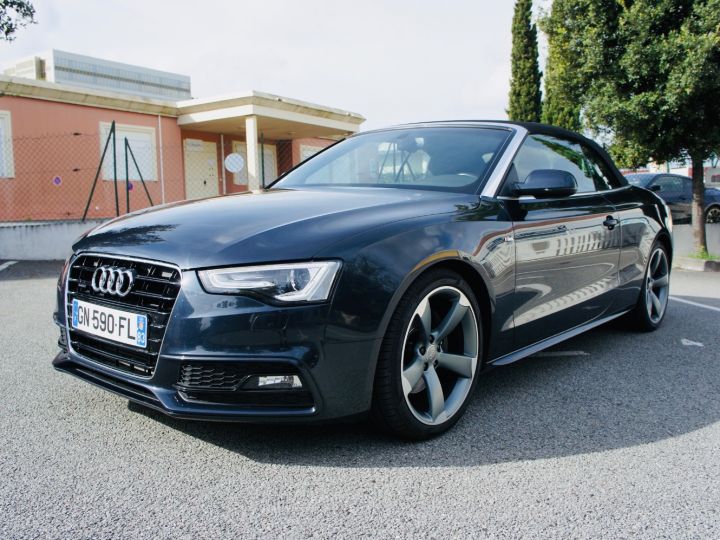 Audi A5 AUDI A5 CABRIOLET 3.0 TDI S-LINE 245 QUATTRO BVA Noir Metallise - 1