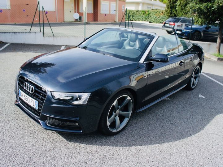 Audi A5 AUDI A5 CABRIOLET 3.0 TDI S-LINE 245 QUATTRO BVA Noire Metallisee - 2