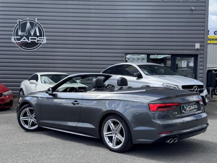 Audi A5 Cabriolet 2.0 TDI - 190 - BV S-Tronic 2017 CABRIOLET S line PHASE 1 GRIS FONCE - 5