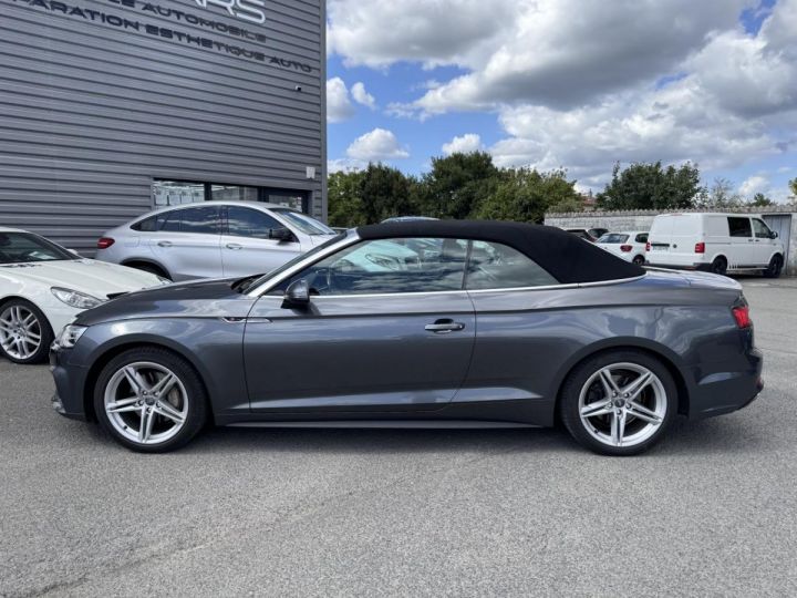 Audi A5 Cabriolet 2.0 TDI - 190 - BV S-Tronic 2017 CABRIOLET S line PHASE 1 GRIS FONCE - 8