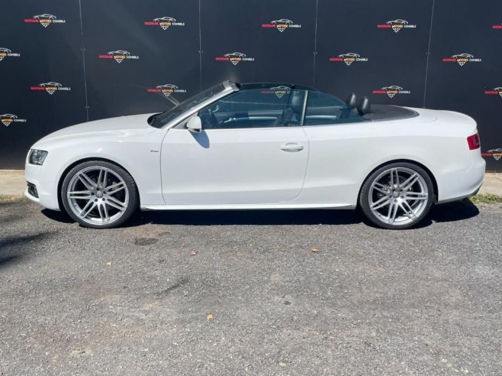 Audi A5 Cabriolet 3.0 TDI 240ch Quattro S line tronic Blanc - 9