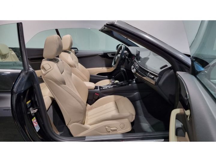 Audi A5 Cabriolet 40 TFSI S-tronic S line / CAMERA – NAV – PACK S-Line - 1ère main – TVA récup. Garantie 12 mois Noir - 18