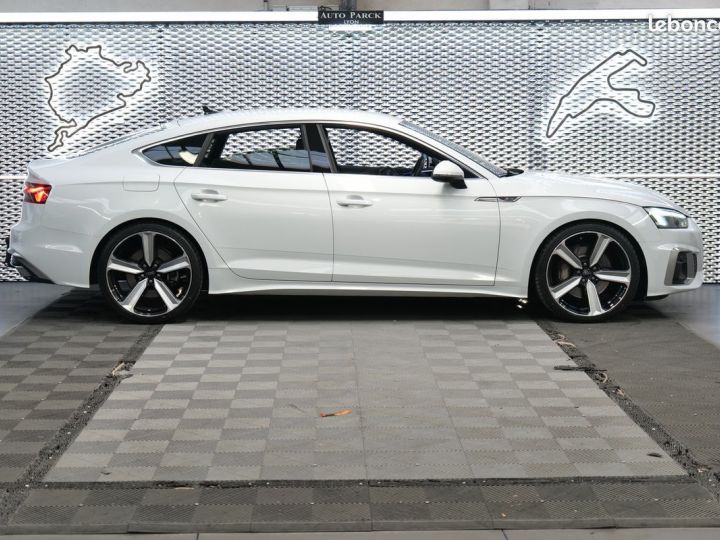 Audi A5 Sportback New 50tdi 286 quattro s line + 1°main francaise tva recuperable attelage electrique affichage tete haute ja 20 eclairage ambiance pack assistance rout Blanc - 3