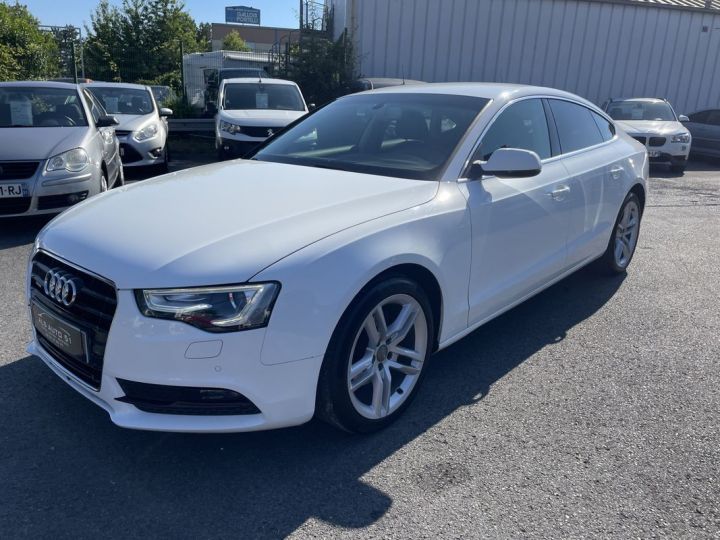 Audi A5 Sportback tdi 177 ambition luxe quattro s-tronic Blanc - 2