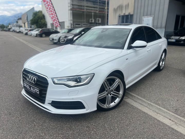 Audi A6 (2) 2.0 TDI 190 S Line + Tronic Blanc - 1