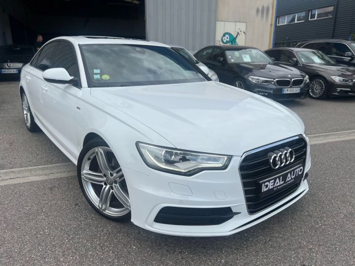 Audi A6 (2) 2.0 TDI 190 S Line + Tronic Blanc - 2