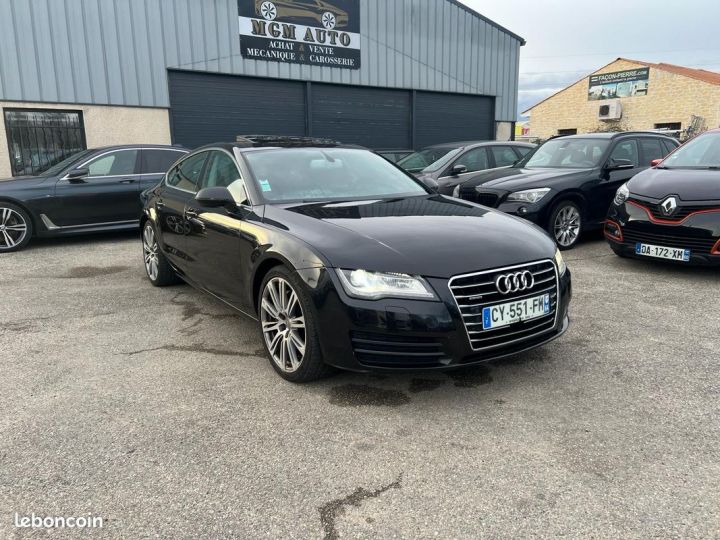 Audi A7 Sportback 3.0 bitdi 313 ch quattro tiptronic avus moteur changer a 110 000km chez facture lappuie Noir - 1