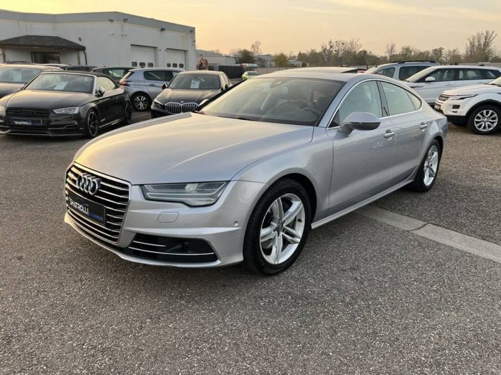 Audi A7 Sportback 3.0 V6 TDI 218ch S Line Quattro S tronic 7 Cuir GPS Caméra Toit Ouvrant GRIS CLAIR - 4