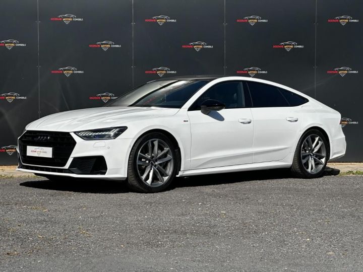 Audi A7 Sportback 50 TFSI e 299ch Quattro Sline Blanc - 1