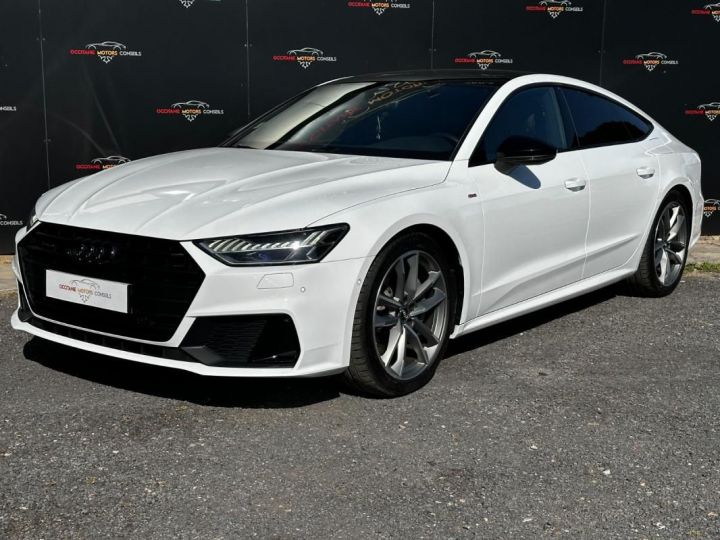 Audi A7 Sportback 50 TFSI e 299ch Quattro Sline Blanc - 3