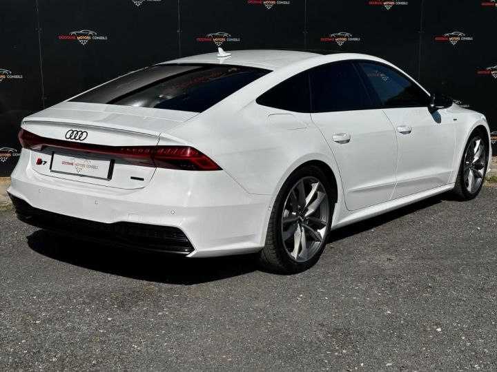 Audi A7 Sportback 50 TFSI e 299ch Quattro Sline Blanc - 4