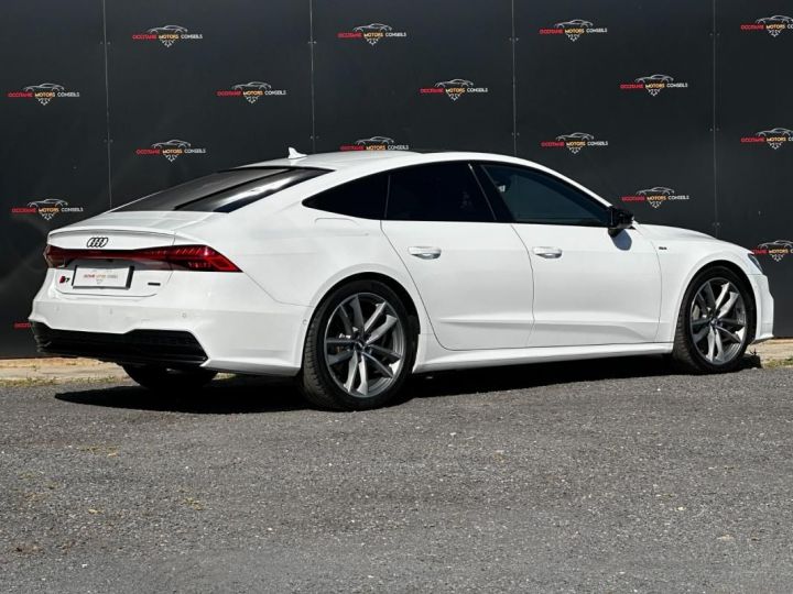 Audi A7 Sportback 50 TFSI e 299ch Quattro Sline Blanc - 5