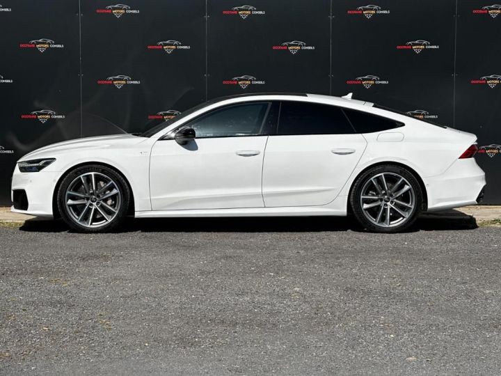 Audi A7 Sportback 50 TFSI e 299ch Quattro Sline Blanc - 6