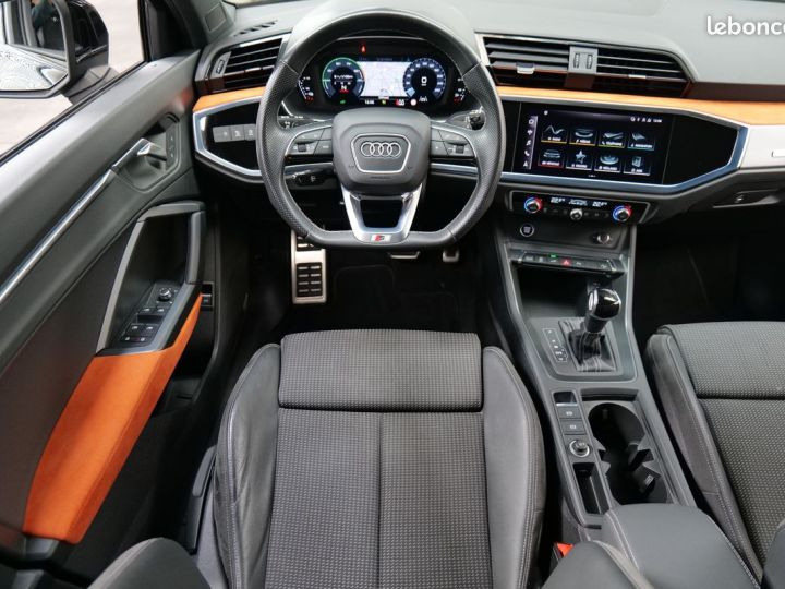 Audi Q3 Sportback 45 TFSIe 245CH S TRONIC LINE 1° MAIN FRANCAIS TVA RECUPERABLE -AUDI MATRIX LED VIRTUAL COCKPIT PLUS VOLANT MEPLAT CAMERA DE RECUL KEY LESS GO PACK BLA Noir - 6