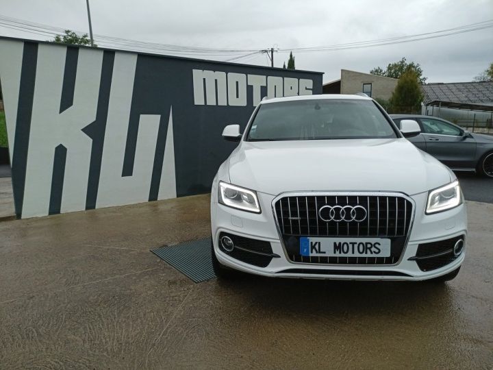 Audi Q5 3.0L TDI 245CH QUATTRO S-LINE S-TRONIC TOIT OUVRANT Blanc - 2